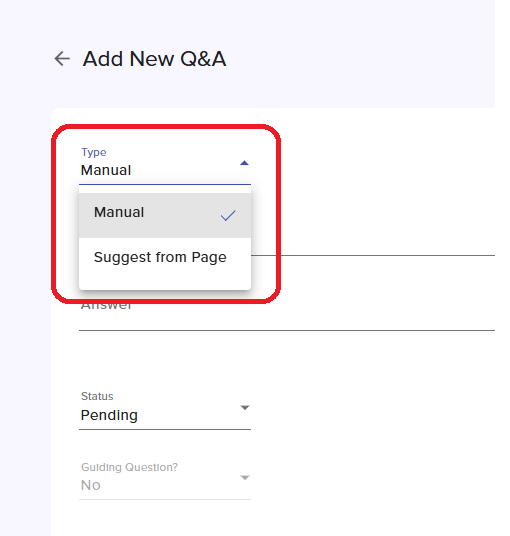 contextile KB - guiding questions - question type
