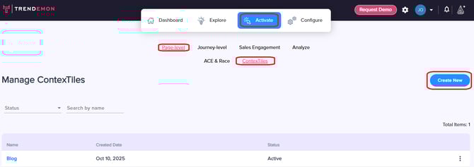 contextiles - create new