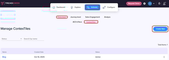 contextiles - create new