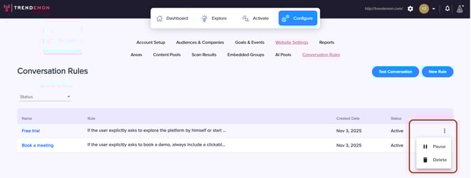 contextiles - delete rule