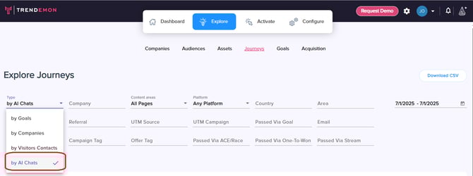 contextiles - explore jourenys type