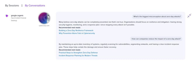 contextiles - explore journeys conversation tab