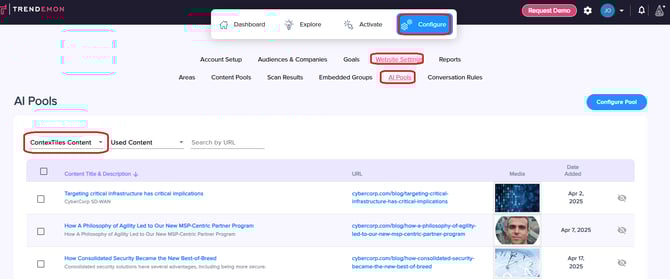 kb - contextiles - pool manage