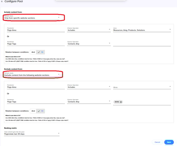 kb - contextiles -pool rules
