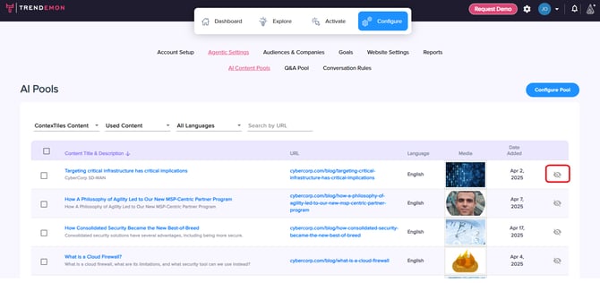 kb - remove from pool