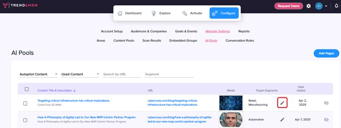 new - autopilot segment